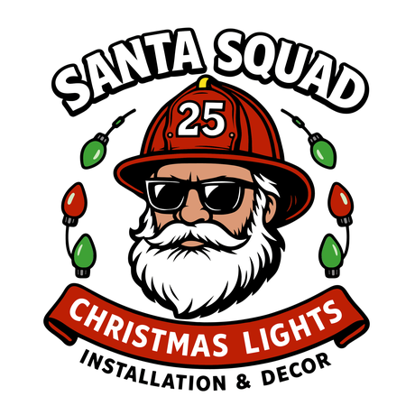 Santa Squad Christmas Lights